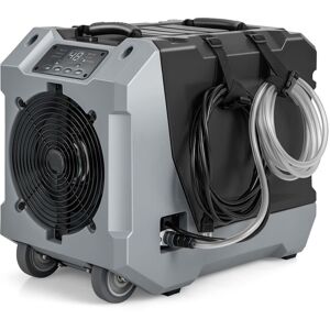 Costway 85 L/Day Commercial Dehumidifier Water Damage Restoration w/ Pump in Black Black Costway 85 L/Day Commercial Dehumidifier Water Damage Restoration w/ Pump in Black Black