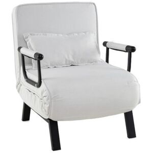 Costway Convertible Sofa Bed 4-in-1 Folding Arm Chair Sleeper in White White Costway Convertible Sofa Bed 4-in-1 Folding Arm Chair Sleeper in White White