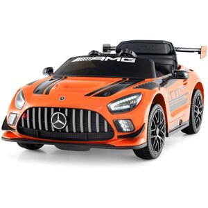 Costway 12V Ride on Car Battery Powered Electric Vehicle in Orange Orange Costway 12V Ride on Car Battery Powered Electric Vehicle in Orange Orange