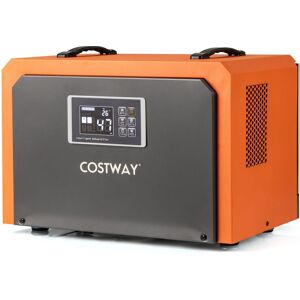 Costway 60L Crawl Dehumidifier Commercial Dehumidifier w/Drain Hose in Orange Orange Costway 60L Crawl Dehumidifier Commercial Dehumidifier w/Drain Hose in Orange Orange