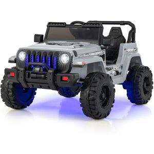 Costway Kids Ride on Truck 12V Battery Powered Ride on Car in Grey Grey Costway Kids Ride on Truck 12V Battery Powered Ride on Car in Grey Grey