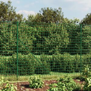 Berkfield Home Wire Mesh Fence with Flange Green 1.4x25 m Green Berkfield Home Wire Mesh Fence with Flange Green 1.4x25 m Green