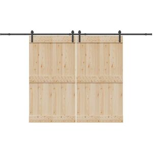 Berkfield Home Sliding Door Hardware Kit 366 cm Steel Black Multicolor Berkfield Home Sliding Door Hardware Kit 366 cm Steel Black Multicolor