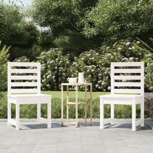 Berkfield Home Garden Chairs 2 pcs White 40.5x48x91.5 cm Solid Wood Pine White 40.5x48x91.5 cm Berkfield Home Garden Chairs 2 pcs White 40.5x48x91.5 cm Solid Wood Pine White 40.5x48x91.5 cm