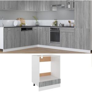Berkfield Home Oven Cabinet Grey Sonoma 60x46x81.5 cm Engineered Wood Grey 60x46x81.5 cm Berkfield Home Oven Cabinet Grey Sonoma 60x46x81.5 cm Engineered Wood Grey 60x46x81.5 cm