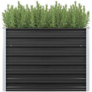 Berkfield Home Garden Raised Bed Anthracite 100x40x77 cm Galvanised Steel in Black Size: 100 x 40 x 77 cm Black 100 x 40 x 77 cm Berkfield Home Garden Raised Bed Anthracite 100x40x77 cm Galvanised Steel in Black Size: 100 x 40 x 77 cm Black 100 x 40 x 77 cm