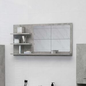 Berkfield Home Bathroom Mirror Concrete Grey 90x10.5x45 cm Engineered Wood Grey 90x10.5x45 cm Berkfield Home Bathroom Mirror Concrete Grey 90x10.5x45 cm Engineered Wood Grey 90x10.5x45 cm