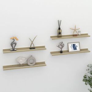 Berkfield Home Wall Shelves 4 pcs White & Sonoma Oak 60x9x3 cm Size: 60 x 9 x 3 cm White 60 x 9 x 3 cm Berkfield Home Wall Shelves 4 pcs White & Sonoma Oak 60x9x3 cm Size: 60 x 9 x 3 cm White 60 x 9 x 3 cm