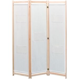 Berkfield Home 3-Panel Room Divider Cream 120x170x4 cm Fabric in Beige Size: 120 x 170 x 4 cm Beige 120 x 170 x 4 cm Berkfield Home 3-Panel Room Divider Cream 120x170x4 cm Fabric in Beige Size: 120 x 170 x 4 cm Beige 120 x 170 x 4 cm