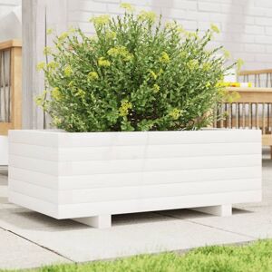 Berkfield Home Garden Planter White 70x40x26.5 cm Solid Wood Pine White 70x40x26.5 cm Berkfield Home Garden Planter White 70x40x26.5 cm Solid Wood Pine White 70x40x26.5 cm
