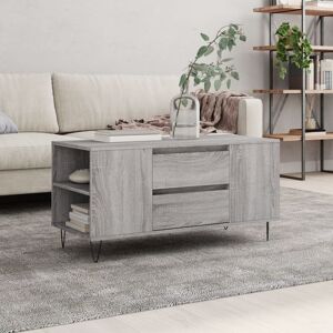 Berkfield Home Coffee Table Grey Sonoma 102x44.5x50 cm Engineered Wood Grey 102x44.5x50 cm Berkfield Home Coffee Table Grey Sonoma 102x44.5x50 cm Engineered Wood Grey 102x44.5x50 cm
