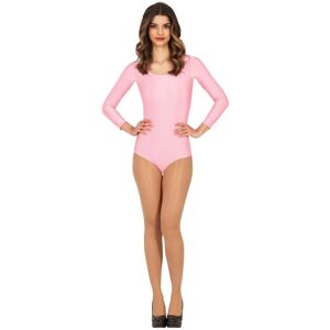 Fiestas Guirca Fancy Dress Adult Long Sleeve Leotard in Pink Size: Large Pink L Fiestas Guirca Fancy Dress Adult Long Sleeve Leotard in Pink Size: Large Pink L