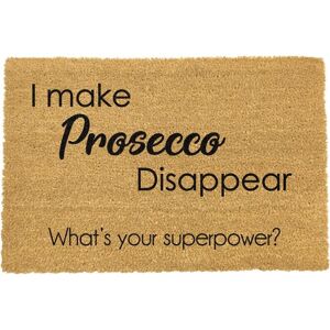 Artsy Mats I Make Prosecco Disappear What's Your Superpower Doormat in Black Size: 40 cm x 60 cm Black 40 cm x 60 cm Artsy Mats I Make Prosecco Disappear What's Your Superpower Doormat in Black Size: 40 cm x 60 cm Black 40 cm x 60 cm