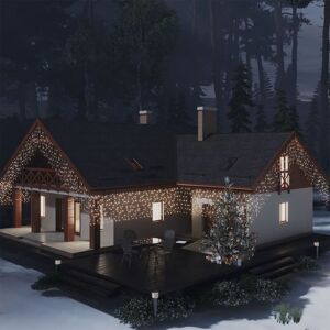 Berkfield Home LED Curtain Icicle Lights 10m 400 LED Warm White 8 Function Multicolor Berkfield Home LED Curtain Icicle Lights 10m 400 LED Warm White 8 Function Multicolor