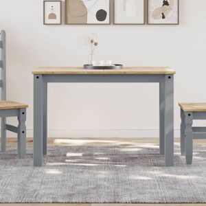 Berkfield Home Dining Table Panama Grey 117x60x75 cm Solid Wood Pine Size: 117 x 60 x 75 cm Grey 117 x 60 x 75 cm Berkfield Home Dining Table Panama Grey 117x60x75 cm Solid Wood Pine Size: 117 x 60 x 75 cm Grey 117 x 60 x 75 cm