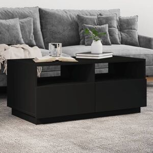 Berkfield Home Coffee Table with LED Lights Black 90x49x40 cm Size: 90 x 49 x 40 cm Black 90 x 49 x 40 cm Berkfield Home Coffee Table with LED Lights Black 90x49x40 cm Size: 90 x 49 x 40 cm Black 90 x 49 x 40 cm