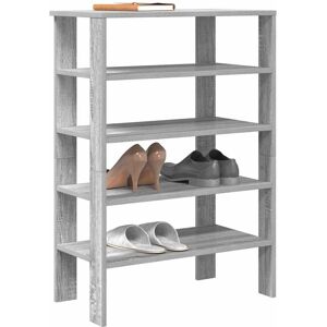 Berkfield Home Shoe Rack Grey Sonoma 61x32x87.5 cm Engineered Wood Grey 61x32x87.5 cm Berkfield Home Shoe Rack Grey Sonoma 61x32x87.5 cm Engineered Wood Grey 61x32x87.5 cm