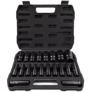 VOGREX 20PC 1/2" Drive Deep Impact Socket Set Metric 8-32mm for Car Truck in Black Black VOGREX 20PC 1/2" Drive Deep Impact Socket Set Metric 8-32mm for Car Truck in Black Black
