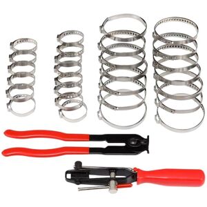 VOGREX 42PCS CV Boot Clips Kit Stainless Steel CV Joint Crimp Clamp in Red Red VOGREX 42PCS CV Boot Clips Kit Stainless Steel CV Joint Crimp Clamp in Red Red