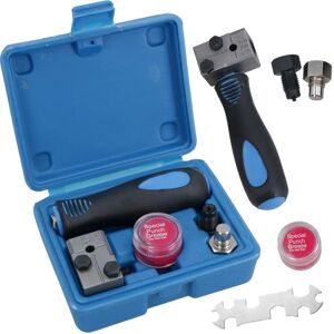 Hinsinc Professional Brake Pipe Flaring Tool 3/16" SAE Hand Held On Car Double Flare Kit in Blue Blue Hinsinc Professional Brake Pipe Flaring Tool 3/16" SAE Hand Held On Car Double Flare Kit in Blue Blue