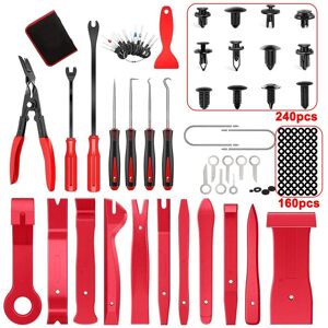 Hinsinc 438Pcs Car Trim Removal Pry Tool Set Molding Panel Door Dash Interior Clip Kit in Red Red Hinsinc 438Pcs Car Trim Removal Pry Tool Set Molding Panel Door Dash Interior Clip Kit in Red Red