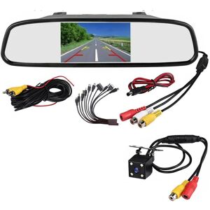 SPETLEK 4.3"LCD Car Mirror Monitor Camera Reversing Backup Rear View Kit in Black Black SPETLEK 4.3"LCD Car Mirror Monitor Camera Reversing Backup Rear View Kit in Black Black