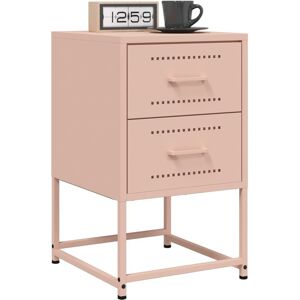 Berkfield Home Bedside Cabinets 2 pcs Pink 36x39x60.5 cm Steel Pink 36x39x60.5 cm Berkfield Home Bedside Cabinets 2 pcs Pink 36x39x60.5 cm Steel Pink 36x39x60.5 cm