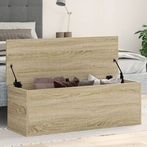 Berkfield Home Storage Box Sonoma Oak 102x35x35 cm Engineered Wood in Brown Size: 102 x 35 x 35 cm Brown 102 x 35 x 35 cm Berkfield Home Storage Box Sonoma Oak 102x35x35 cm Engineered Wood in Brown Size: 102 x 35 x 35 cm Brown 102 x 35 x 35 cm
