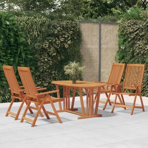 Berkfield Home Folding Garden Chairs 4 pcs Solid Wood Eucalyptus in Brown Brown Berkfield Home Folding Garden Chairs 4 pcs Solid Wood Eucalyptus in Brown Brown