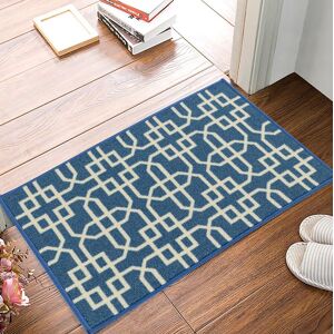 Smart Living Siam Heavy Duty Machine Washable Hallway Kitchen Non Slip Door Mat in Blue Size: 50 cm x 80 cm Blue 50 cm x 80 cm Smart Living Siam Heavy Duty Machine Washable Hallway Kitchen Non Slip Door Mat in Blue Size: 50 cm x 80 cm Blue 50 cm x 80 cm