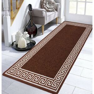 Smart Living Greekey Heavy Duty Machine Washable Hallway Kitchen Non Slip Door Mat in Dark Brown Size: 40 cm x 60 cm Dark Brown 40 cm x 60 cm Smart Living Greekey Heavy Duty Machine Washable Hallway Kitchen Non Slip Door Mat in Dark Brown Size: 40 cm x 60 cm Dark Brown 40 cm x 60 cm