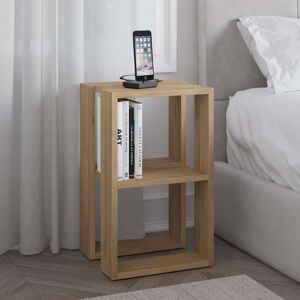 Decortie Lonie' Modern Bedside Table 34cm Width in Natural Size: 1 Pack Natural 1 Pack Decortie Lonie' Modern Bedside Table 34cm Width in Natural Size: 1 Pack Natural 1 Pack