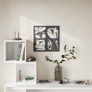 Decortie Aitus' Modern Metal Wall Art Home Decorative Ornament in Black Black Decortie Aitus' Modern Metal Wall Art Home Decorative Ornament in Black Black