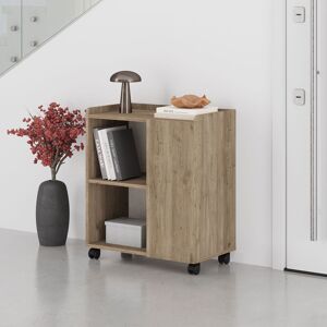 Decortie Zeo' Modern Mobile Sideboard Cabinet 70x40x80cm in Brown Size: 1 Pack Brown 1 Pack Decortie Zeo' Modern Mobile Sideboard Cabinet 70x40x80cm in Brown Size: 1 Pack Brown 1 Pack