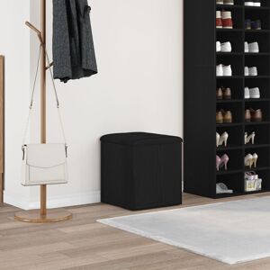 Berkfield Home Storage Bench Black Oak 40x40x45 cm Engineered Wood Size: 40 x 40 x 45 cm Black 40 x 40 x 45 cm Berkfield Home Storage Bench Black Oak 40x40x45 cm Engineered Wood Size: 40 x 40 x 45 cm Black 40 x 40 x 45 cm