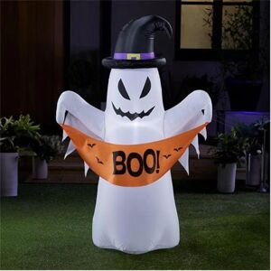 Garden Greatness 4ft Light-Up Inflatable Halloween Ghost Decoration in White Size: 1 Pack White 1 Pack Garden Greatness 4ft Light-Up Inflatable Halloween Ghost Decoration in White Size: 1 Pack White 1 Pack