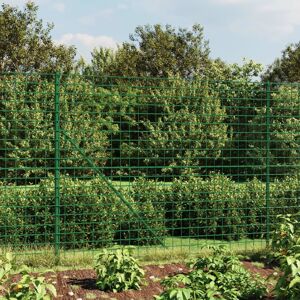 Berkfield Home Wire Mesh Fence with Spike Anchors Green 1.8x25 m Green Berkfield Home Wire Mesh Fence with Spike Anchors Green 1.8x25 m Green