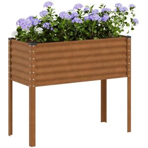 Berkfield Home Garden Planter 100x41x90 cm Weathering Steel in Brown Size: 100 x 41 x 90 cm Brown 100 x 41 x 90 cm Berkfield Home Garden Planter 100x41x90 cm Weathering Steel in Brown Size: 100 x 41 x 90 cm Brown 100 x 41 x 90 cm
