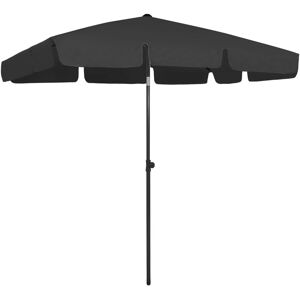 Berkfield Home Beach Umbrella Black 200x125 cm Black 200x125 cm Berkfield Home Beach Umbrella Black 200x125 cm Black 200x125 cm