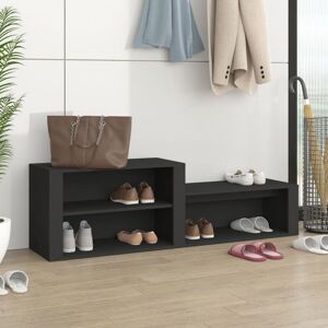 Berkfield Home Shoe Cabinet Black 150x35x45 cm Engineered Wood Size: 150 x 35 x 45 cm Black 150 x 35 x 45 cm Berkfield Home Shoe Cabinet Black 150x35x45 cm Engineered Wood Size: 150 x 35 x 45 cm Black 150 x 35 x 45 cm