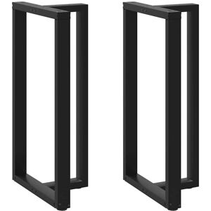 Berkfield Home Bar Table Legs T-Shaped 2 pcs Black 60x35x(110-111) cm Steel Black Berkfield Home Bar Table Legs T-Shaped 2 pcs Black 60x35x(110-111) cm Steel Black