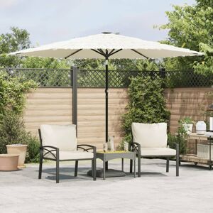 Berkfield Home Garden Parasol with Steel Pole White 288x288x225 cm Size: 288 x 288 x 225 cm White 288 x 288 x 225 cm Berkfield Home Garden Parasol with Steel Pole White 288x288x225 cm Size: 288 x 288 x 225 cm White 288 x 288 x 225 cm