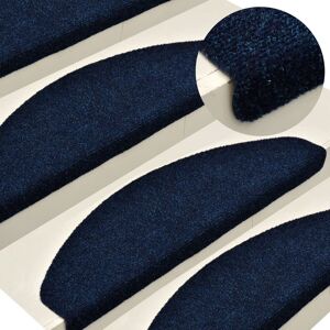 Berkfield Home Self-adhesive Stair Mats 5 pcs Navy 56x17x3 cm Needle Punch in Blue Size: Medium Blue Medium Berkfield Home Self-adhesive Stair Mats 5 pcs Navy 56x17x3 cm Needle Punch in Blue Size: Medium Blue Medium