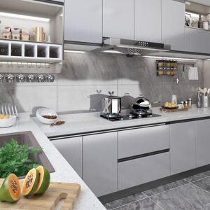 Berkfield Home Self-adhesive Furniture Film High Gloss Silver 500x90 cm PVC Silver 500x90 cm Berkfield Home Self-adhesive Furniture Film High Gloss Silver 500x90 cm PVC Silver 500x90 cm