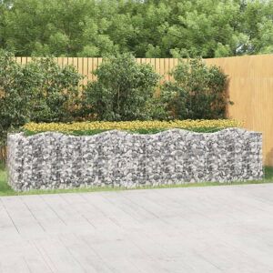 Berkfield Home Arched Gabion Raised Bed 400x100x100 cm Galvanised Iron in Silver Size: 400 x 100 x 100 cm Silver 400 x 100 x 100 cm Berkfield Home Arched Gabion Raised Bed 400x100x100 cm Galvanised Iron in Silver Size: 400 x 100 x 100 cm Silver 400 x 100 x 100 cm