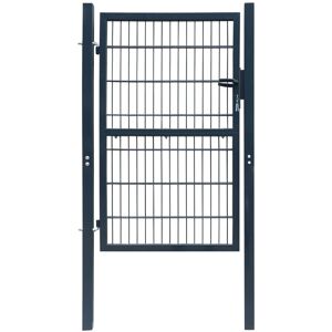 Berkfield Home 2D Fence Gate (Single) Anthracite Grey 106 x 170 cm Grey 106 x 170 cm Berkfield Home 2D Fence Gate (Single) Anthracite Grey 106 x 170 cm Grey 106 x 170 cm