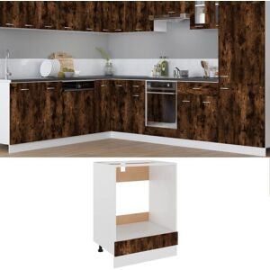 Berkfield Home Oven Cabinet Smoked Oak 60x46x81.5 cm Engineered Wood in Brown Brown 60x46x81.5 cm Berkfield Home Oven Cabinet Smoked Oak 60x46x81.5 cm Engineered Wood in Brown Brown 60x46x81.5 cm