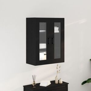 Berkfield Home Wall-Mounted Cabinet with Glass Doors Black Oak 69.5x34x90 cm Black 69.5x34x90 cm Berkfield Home Wall-Mounted Cabinet with Glass Doors Black Oak 69.5x34x90 cm Black 69.5x34x90 cm
