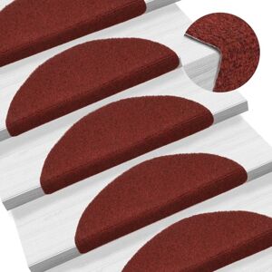 Berkfield Home Self-adhesive Stair Mats 10 pcs Red 56x17x3 cm Needle Punch Size: Medium Red Medium Berkfield Home Self-adhesive Stair Mats 10 pcs Red 56x17x3 cm Needle Punch Size: Medium Red Medium