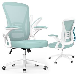 Rattantree Office Chair with 360° Rotation Seat & Adjustable Armrests in Green Green Rattantree Office Chair with 360° Rotation Seat & Adjustable Armrests in Green Green